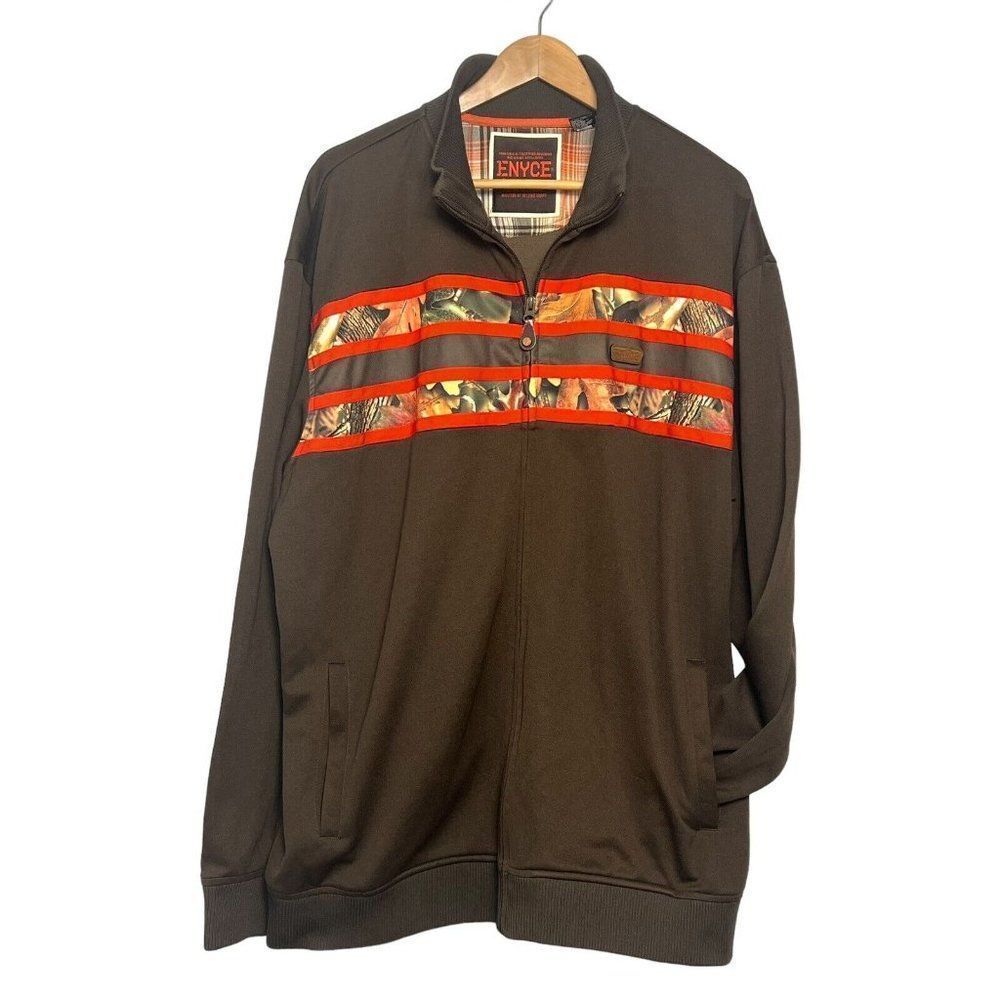 ENYCE Full Zip Track Jacket Hunting‎ & Trapping  Division 2XL Brown Camouflage